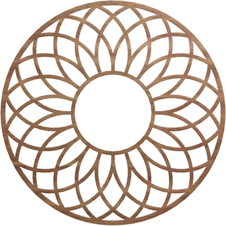 Ekena Millwork Cannes Wood Fretwork Pierced Ceiling Medallion, Walnut, 34"OD x 11 5/8"ID x 3/8"T CMWP34X34X0375CNWA